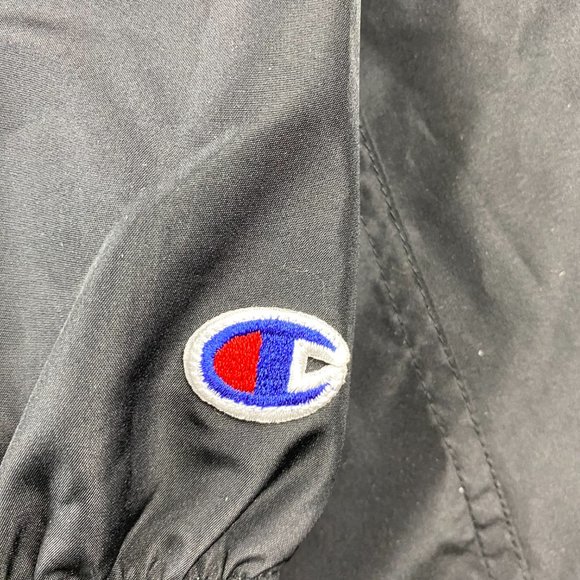 Champion Windbreaker Jacket Men 2XL Black Lords Rugby Hoodie 1/4 Zip Lightweight - Picture 5 of 16
